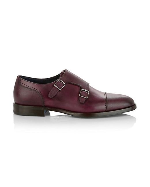 Sutor Mantellassi Heritage Leather Double Monk Strap Shoes