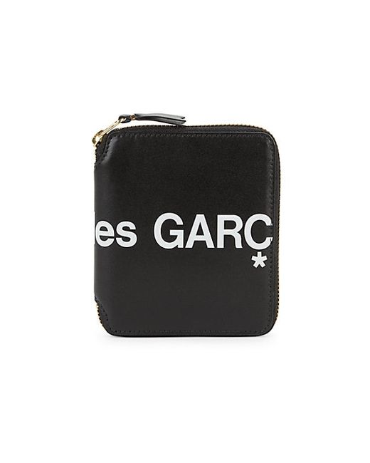 Comme Des Garçons Play Huge Logo Leather Zip Wallet