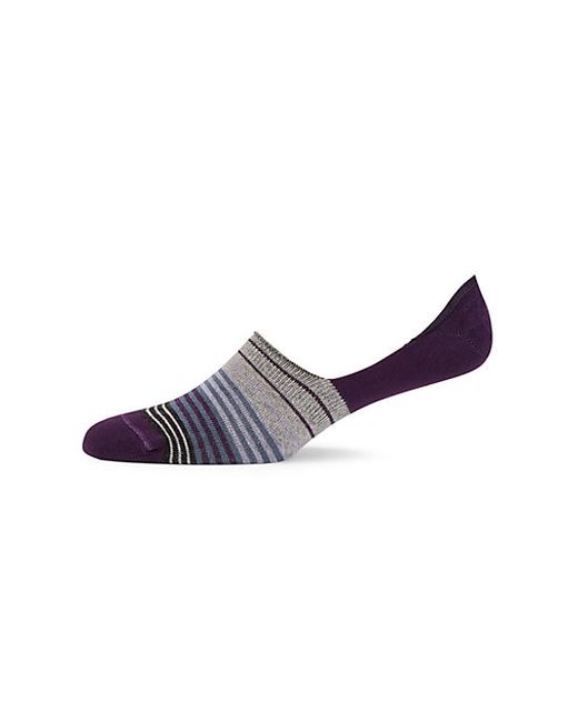Saks Fifth Avenue COLLECTION Multi-Fade Stripe Peds Socks