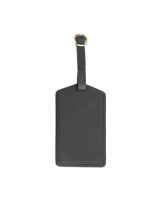 ROYCE New York Signature Leather Luggage Tag