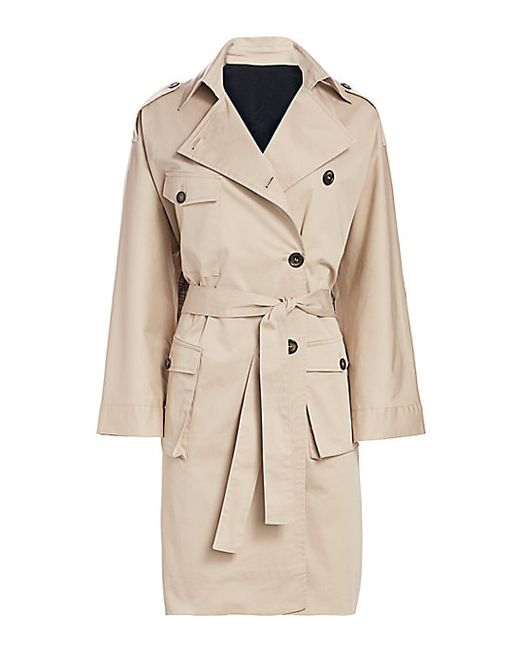The Kooples Checkered Trench Coat