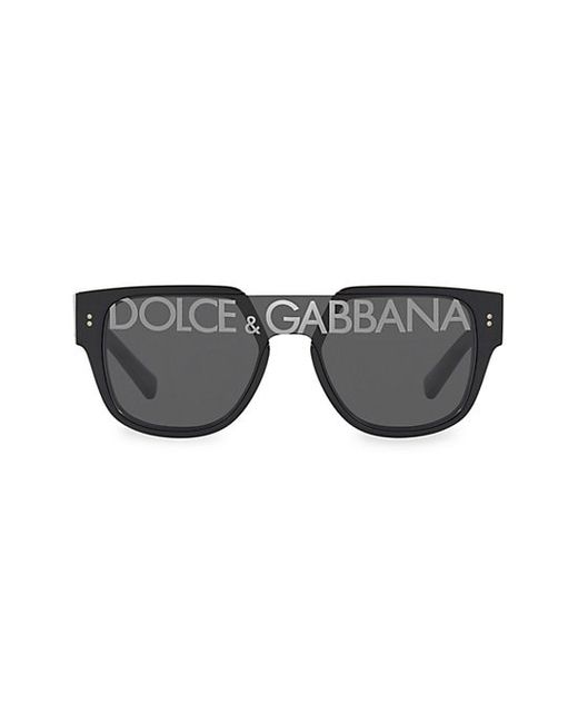Dolce & Gabbana Logo 56MM Square Sunglasses