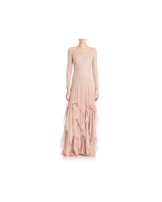 Ralph Lauren Collection Beaded Carmella Evening Gown