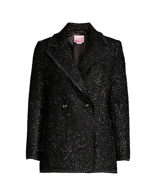 Kate Spade New York Tinsel Tweed Double Breasted Blazer