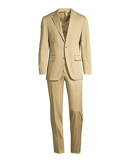 Canali Modern-Fit Stretch Cotton Suit 48