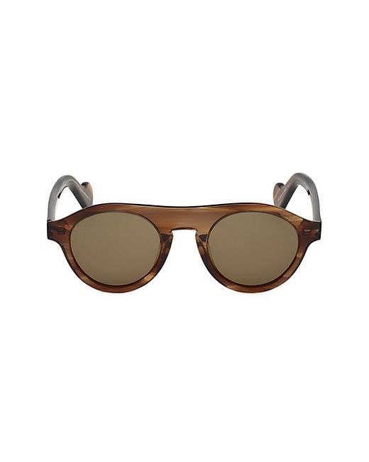 Moncler 48MM Round Sunglasses
