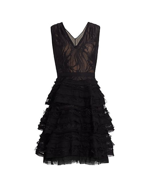 Jason Wu Collection Water Lace V-Neck Cocktail Dress