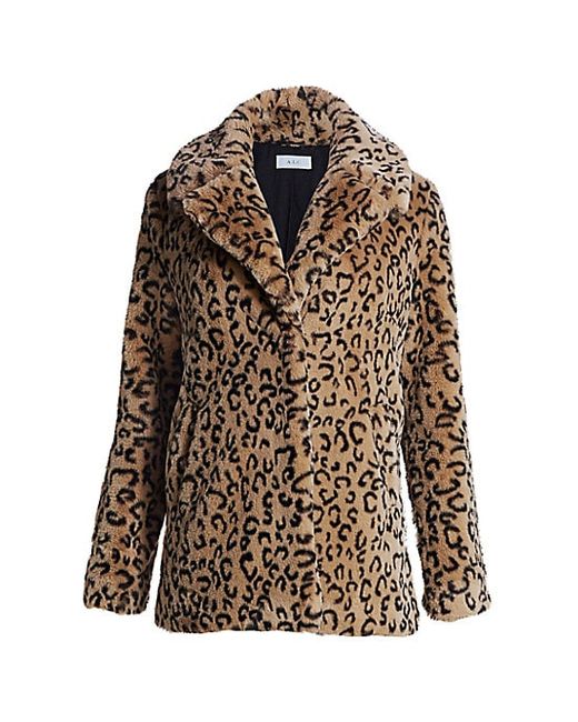 A.L.C. . Faux-Fur Leopard Print Coat