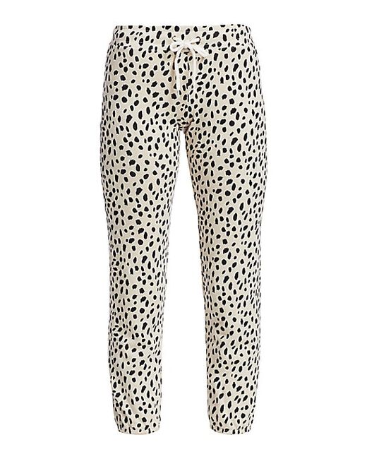 Monrow Cheetah-Print Sweatpants