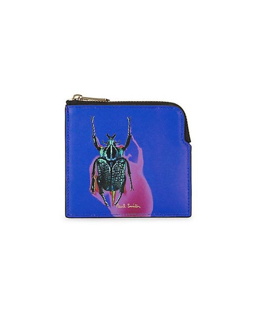 Paul Smith Beetle Leather Zip Pouch