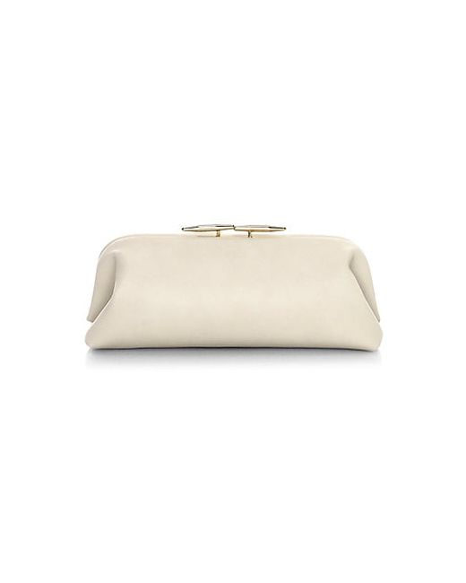 Little Liffner Oyster Leather Clutch