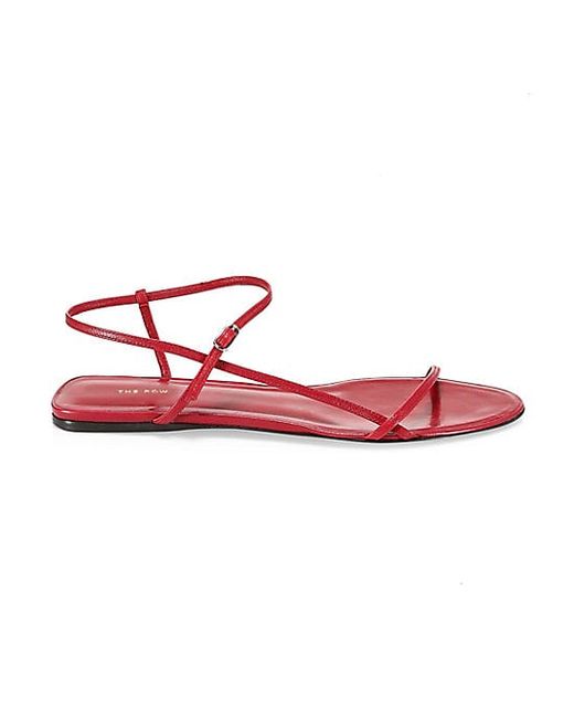 The Row Bare Flat Leather Sandals