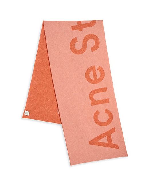 Acne Studios Toronty Logo Wool-Blend Scarf