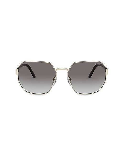 Prada 59MM Irregular Square Sunglasses