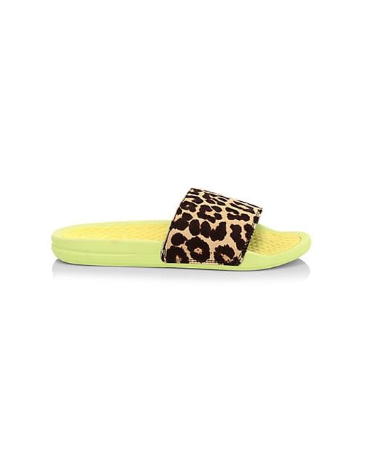 Athletic Propulsion Labs Iconic Leopard-Print Calf Hair Slides