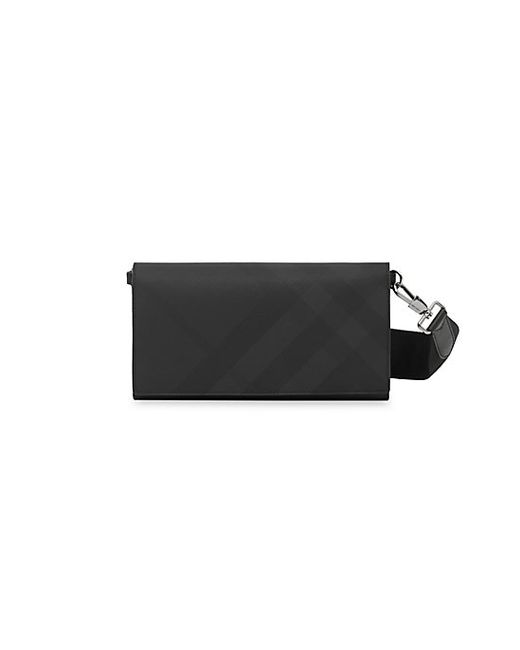 Burberry London Check Wallet with Detachable Strap