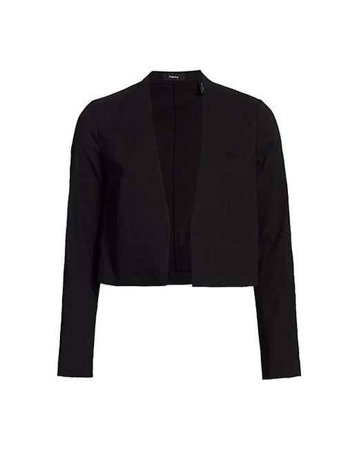 Theory Collarless Open-Front Jacket