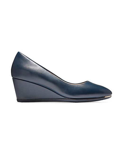 Cole Haan Grand Ambition Leather Wedge Pumps