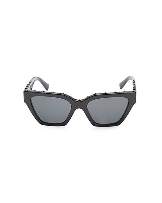 Valentino Garavani 53MM Rectangle Frame Rockstud Sunglasses