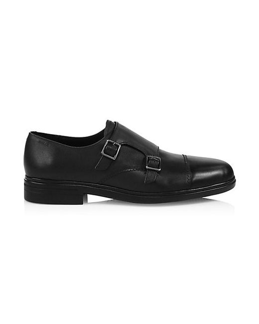 Bally Neo Double Monk Strap Leather Derby Shoes