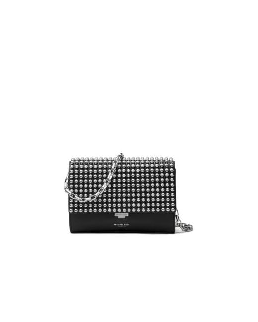 Michael Kors Collection Small Studded Leather Clutch