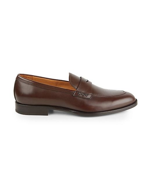 Sutor Mantellassi Flora Leather Penny Loafers