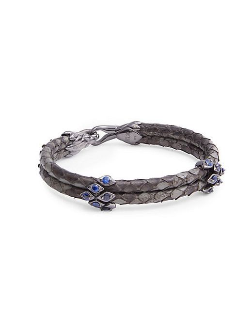 StingHD B445 Platinum Sapphire Bracelet