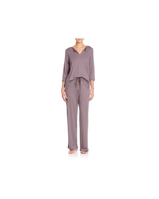 Hanro Adriana Three-Quarter Sleeve Pajamas