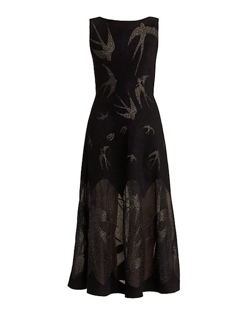 Alaïa Sleeveless Glitter Knit Cocktail Dress