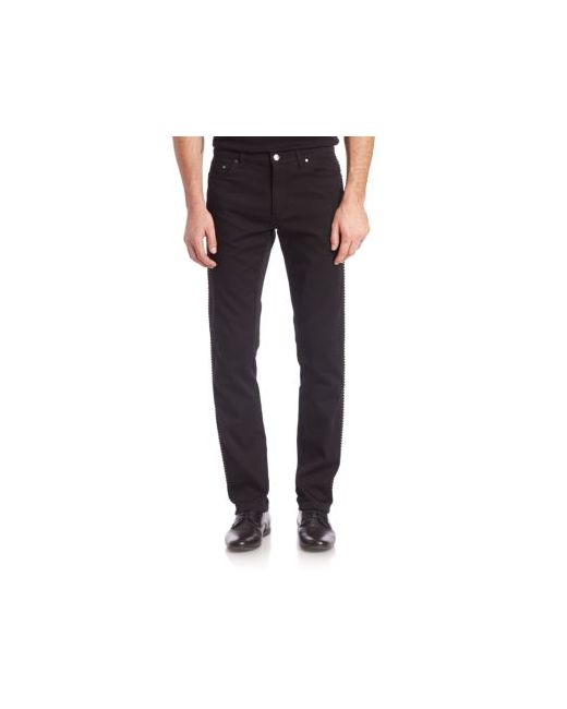 Versace Collection Moto Straight-Leg Jeans