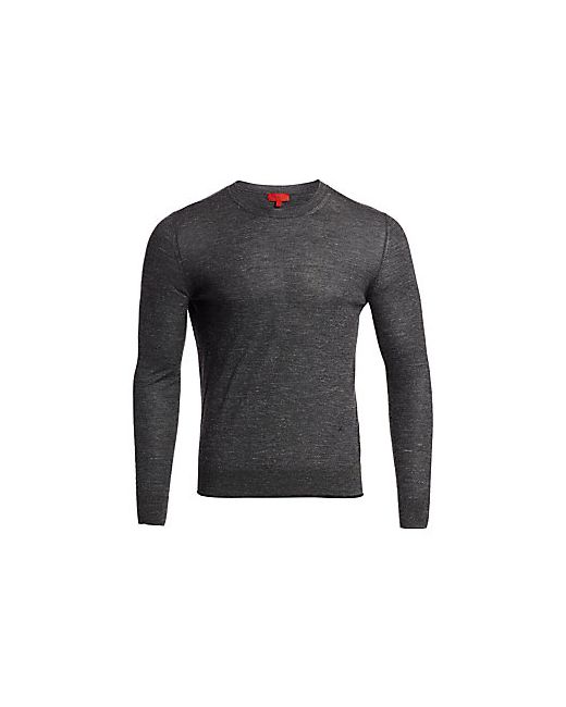 Isaia Heathered Cashmere Blend Crew Sweater