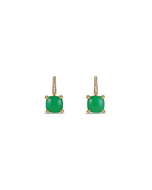 David Yurman Châtelaine Drop Earrings With Gemstone Diamonds In 18K