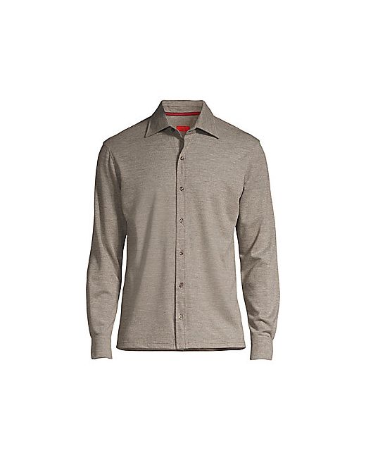 Isaia Classic-Fit Long-Sleeve Cotton Shirt
