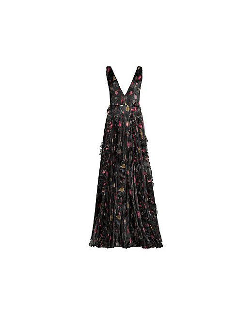 Unbranded Nicole Ruffled Floral Gown