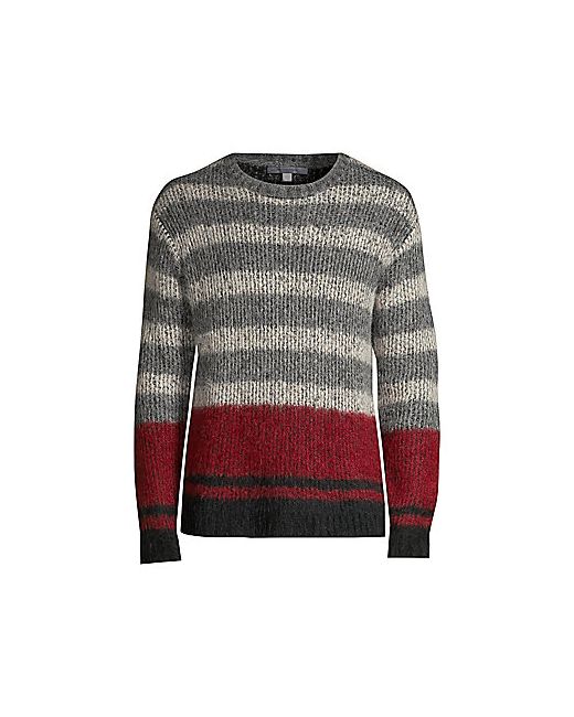 John Varvatos Multicolor Stripe Alpaca-Blend Knit Sweater