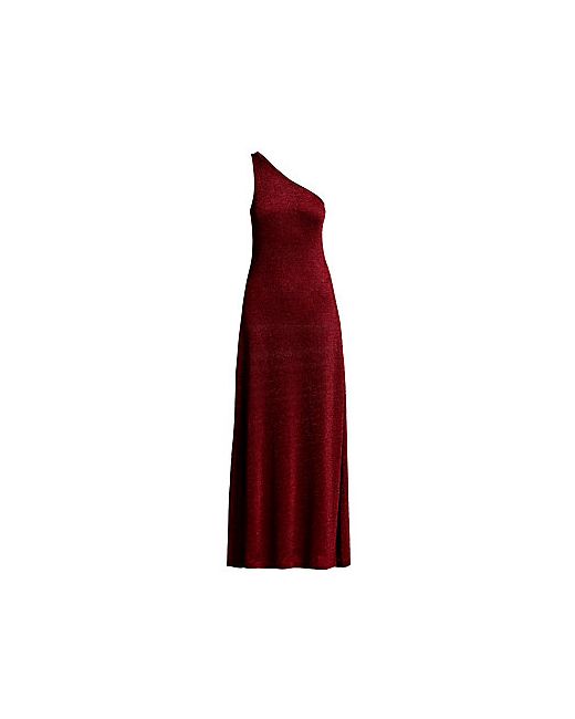 Missoni One-Shoulder Metallic Knit Gown