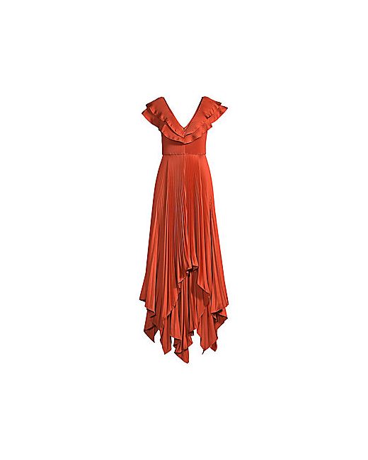 Unbranded Tampico Pleated V-Neck Gown