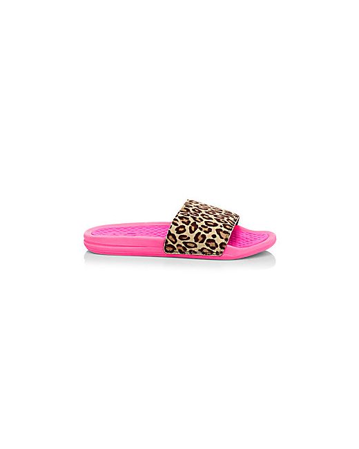 Athletic Propulsion Labs Iconic Leopard-Print Calf Hair Slides