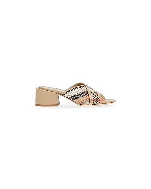 Burberry Vintage Check Woven Leather Mules
