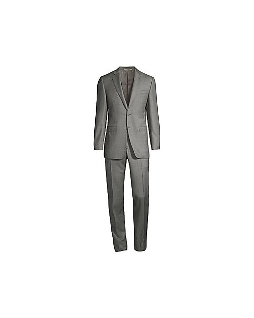 Canali Micro-Pattern Wool Suit