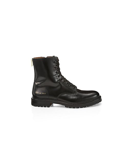Common Projects Lug Sole Leather Combat Boots