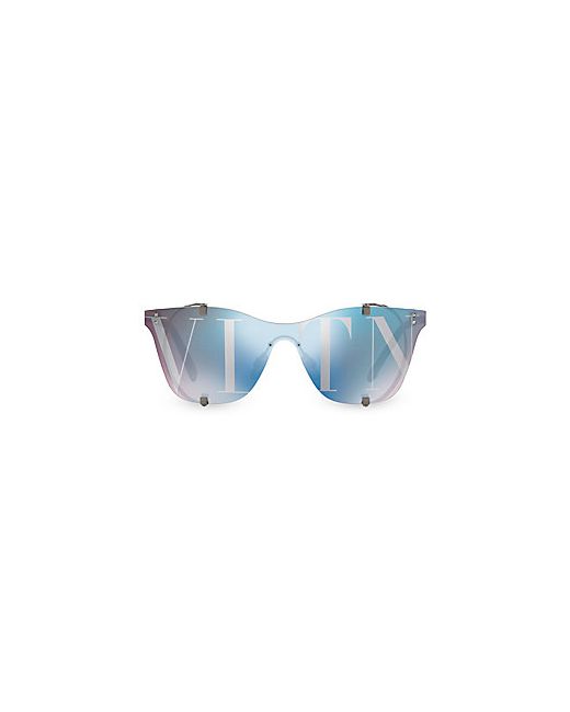 Luxottica Frameless Mirrored Sunglasses Gunmetal