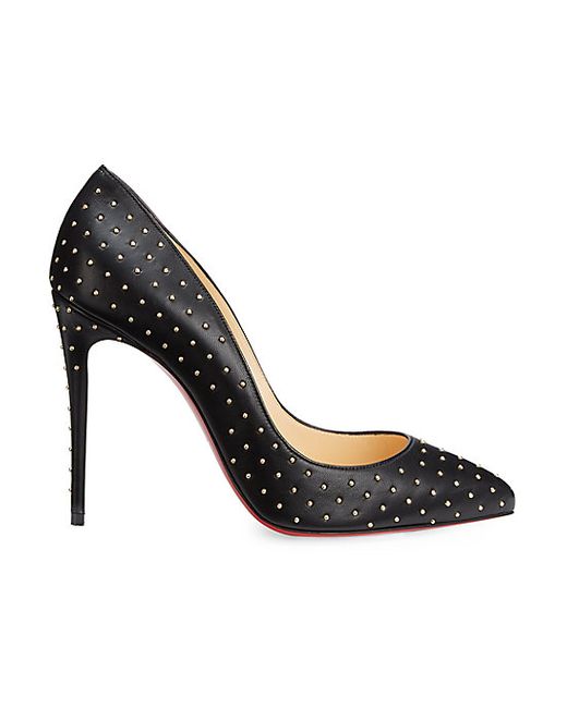 Christian Louboutin Pigalle Follies Plume 100 Leather Pumps 39.5 9.5