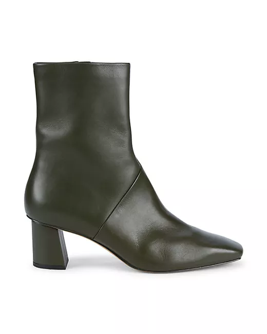 3.1 Phillip Lim Tess Square-Toe Leather Ankle Boots 41 11