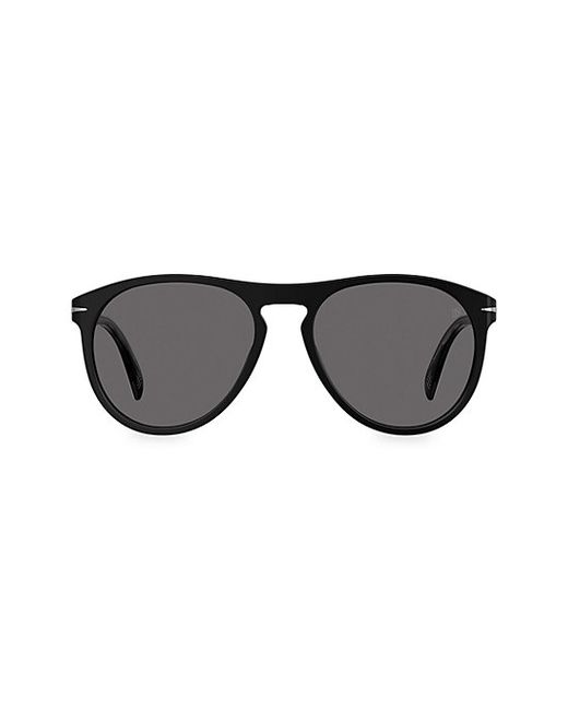 David Beckham 55MM Aviator Sunglasses