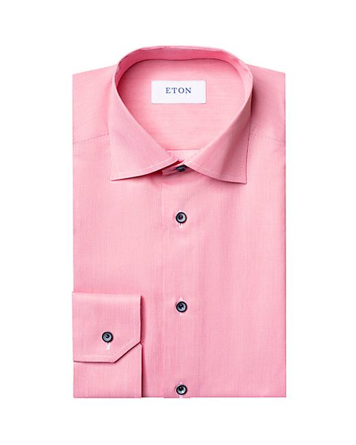 Eton Slim-Fit Textured Twill Dress Shirt