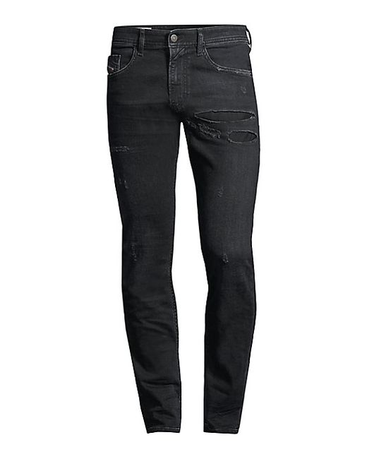 Diesel Thommer Slim-Fit Distressed Jeans
