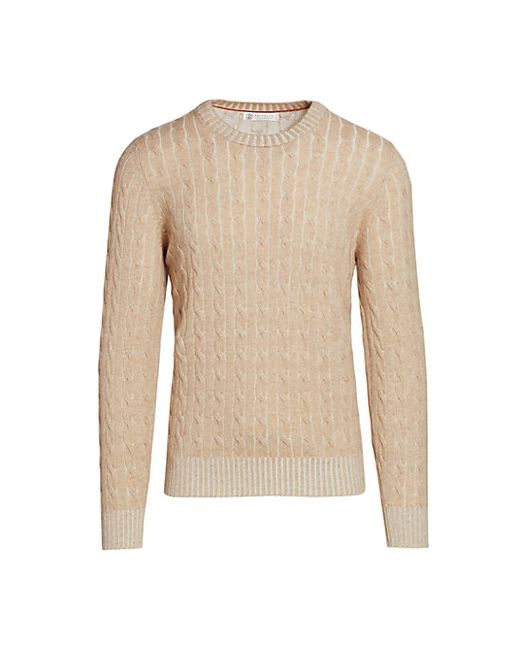Brunello Cucinelli Vanise Cable Knit Cashmere Sweater 58 48