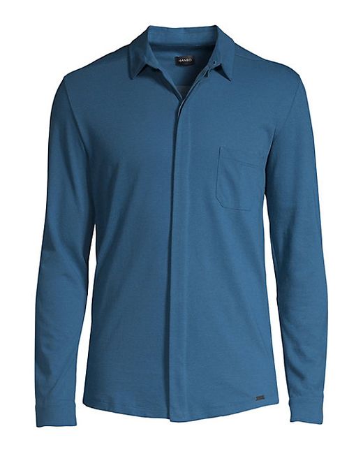 Hanro Luca Long-Sleeve Button-Down Shirt