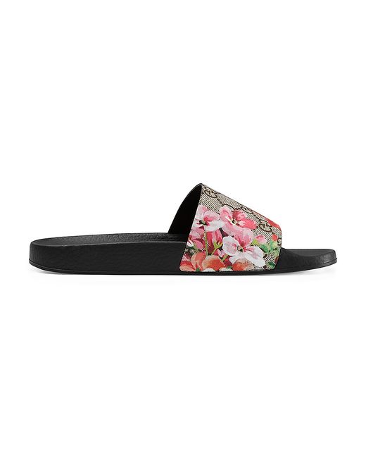 Gucci GG Blooms Supreme Slide Sandals 39 9
